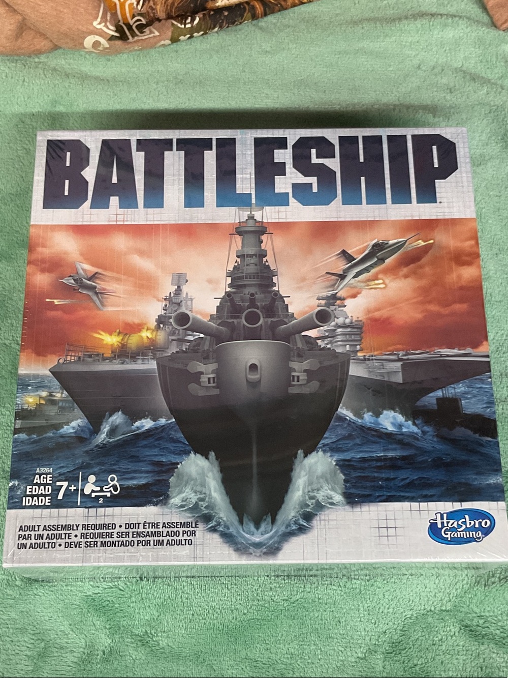 Hasbro Battleship Game Box - Blue, Gray, Orange